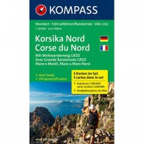KOMPASS Korsika Nord mapa + przewodnik Korsyka północna 